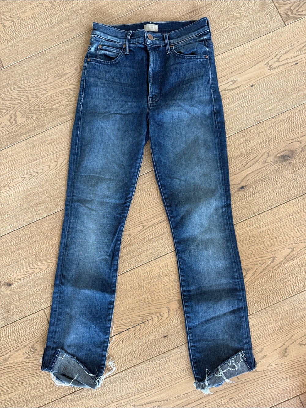 MOTHER Women Skinny Jeans - Dark Wash Blue size 26